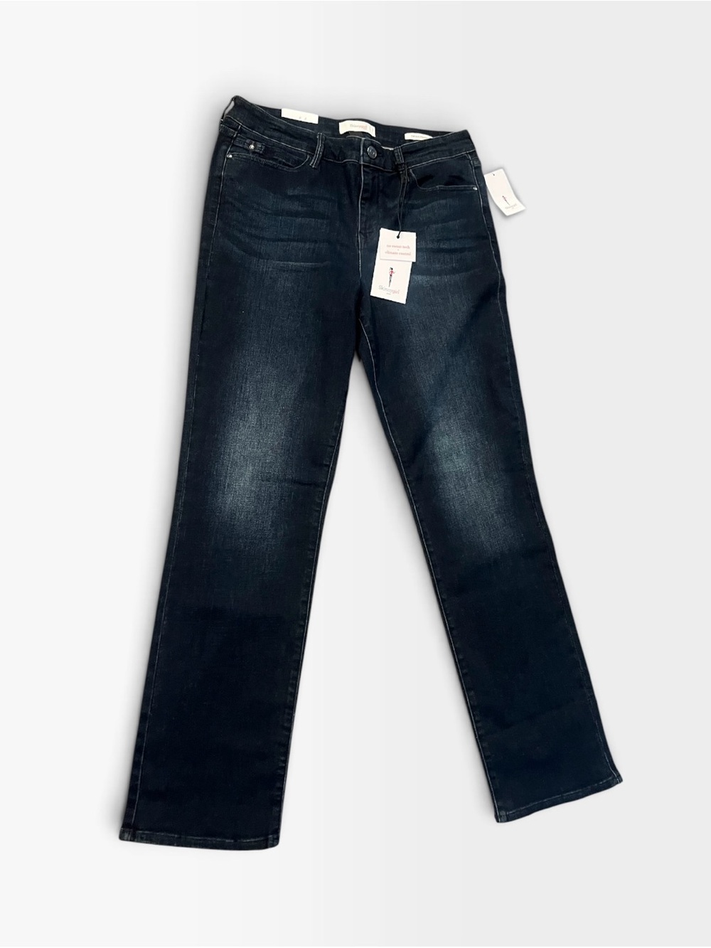 Skinnygirl Dark Wash Straight Leg Jeans - Navy